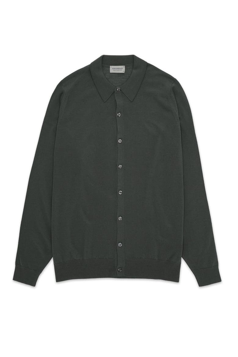 Tibor Merino Wool Shirt, Main, color, Bottle Green