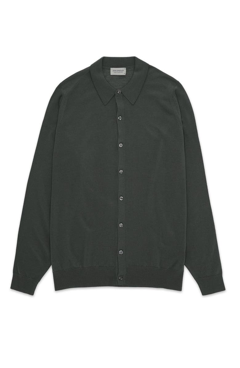 Fortela Tibor Merino Wool Shirt, Main, color, Bottle Green