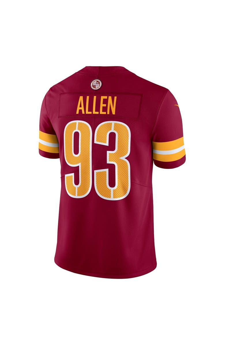 Nike Men's Nike Jonathan Allen Burgundy Washington Commanders  Vapor Untouchable Limited Jersey, Alternate, color, 
