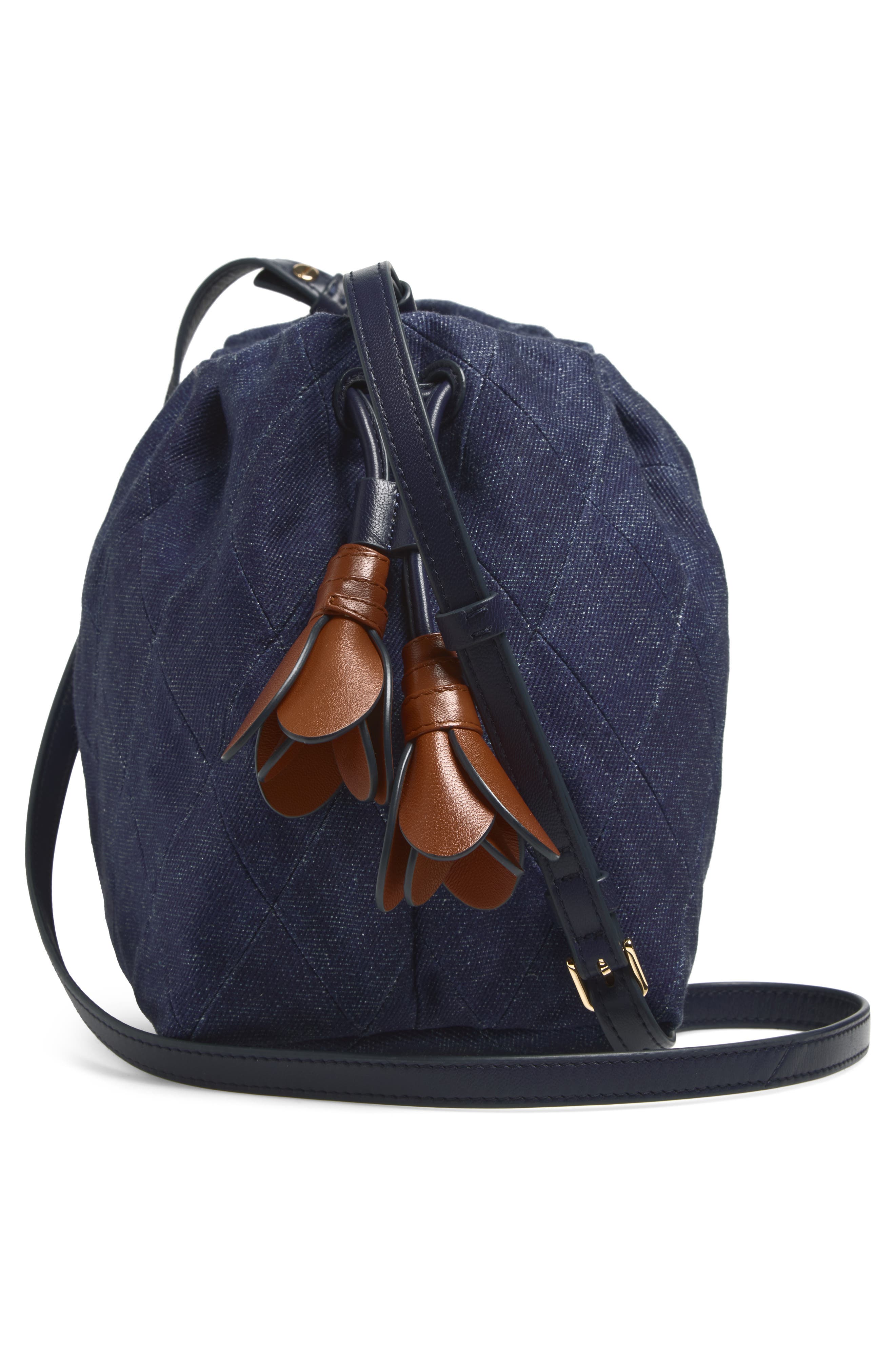 Zimmermann Medium Cloud 91 Canvas Clutch, Alternate, color, Denim