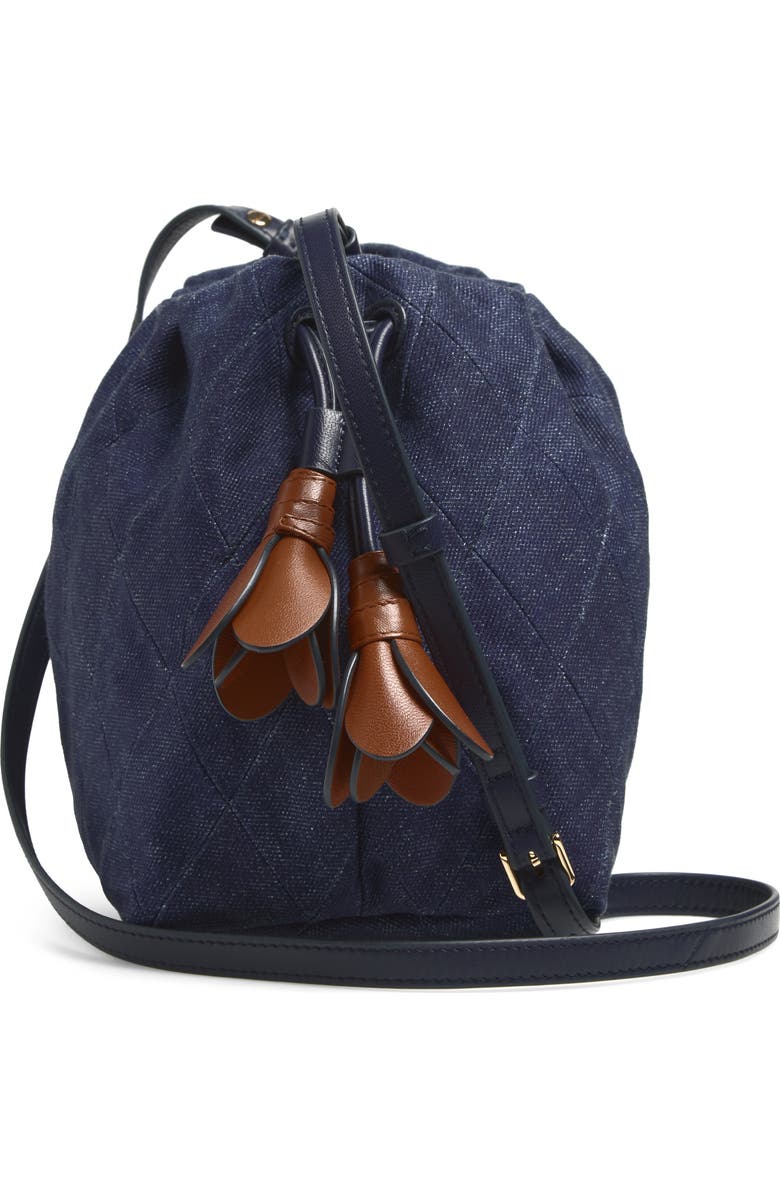 Zimmermann Medium Cloud 91 Canvas Clutch, Alternate, color, Denim