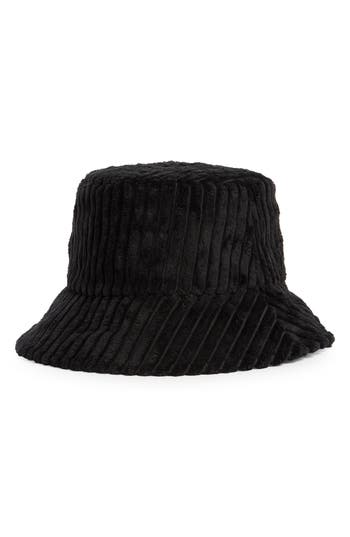 Area Stars Corduroy Bucket Hat In Black