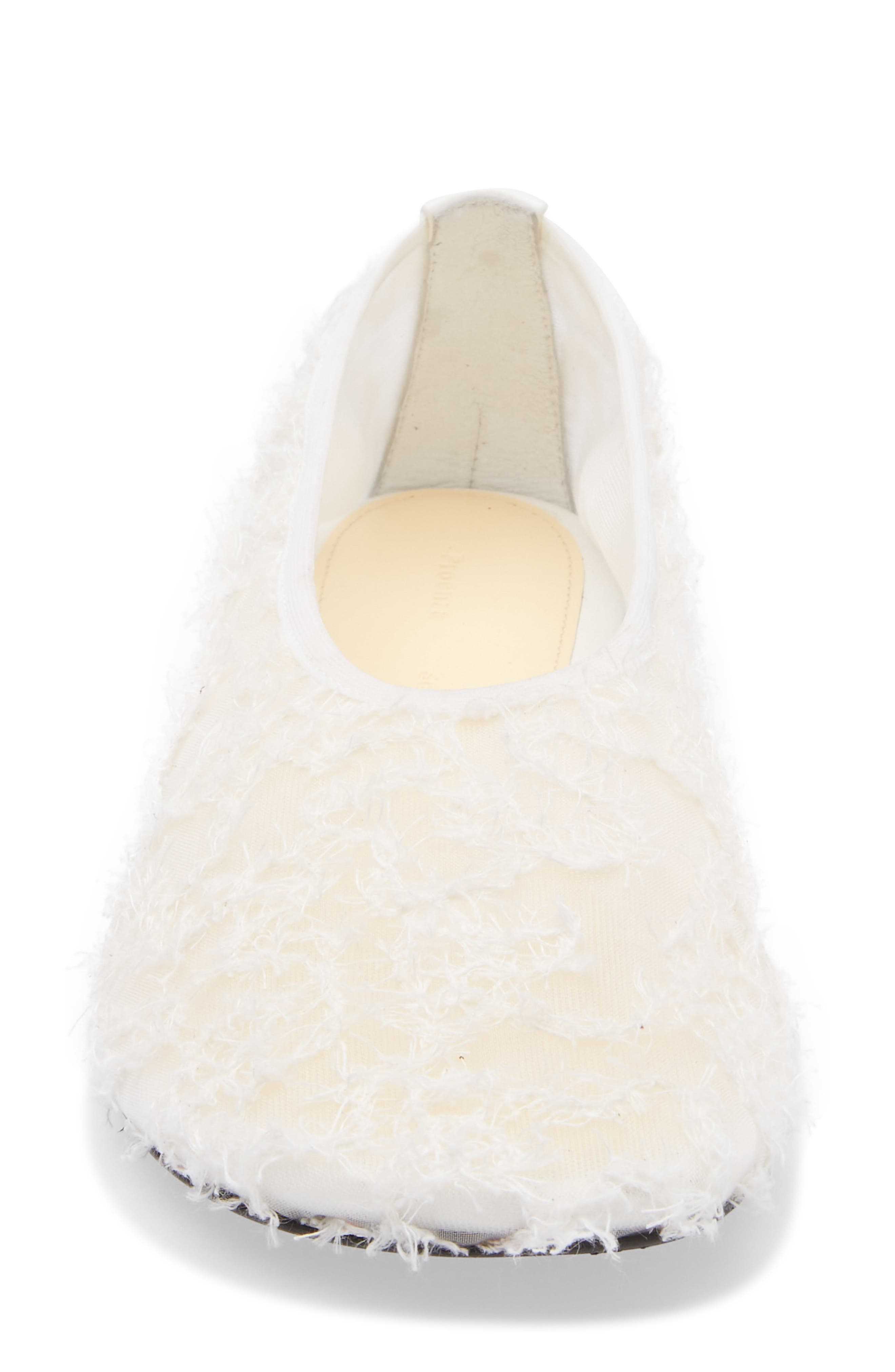 Proenza Schouler Glove Lace Ballet Flat, Alternate, color, White