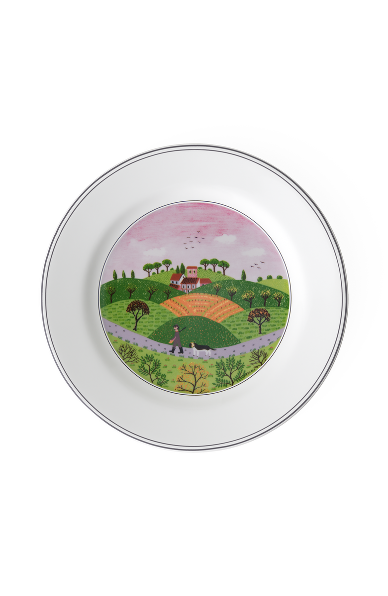 Villeroy & Boch Design Naif Salad Plate #6 Hunter & Dog, Main, color, NO COLOR