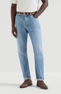 Brunello Cucinelli Lightweight denim five-pocket trousers