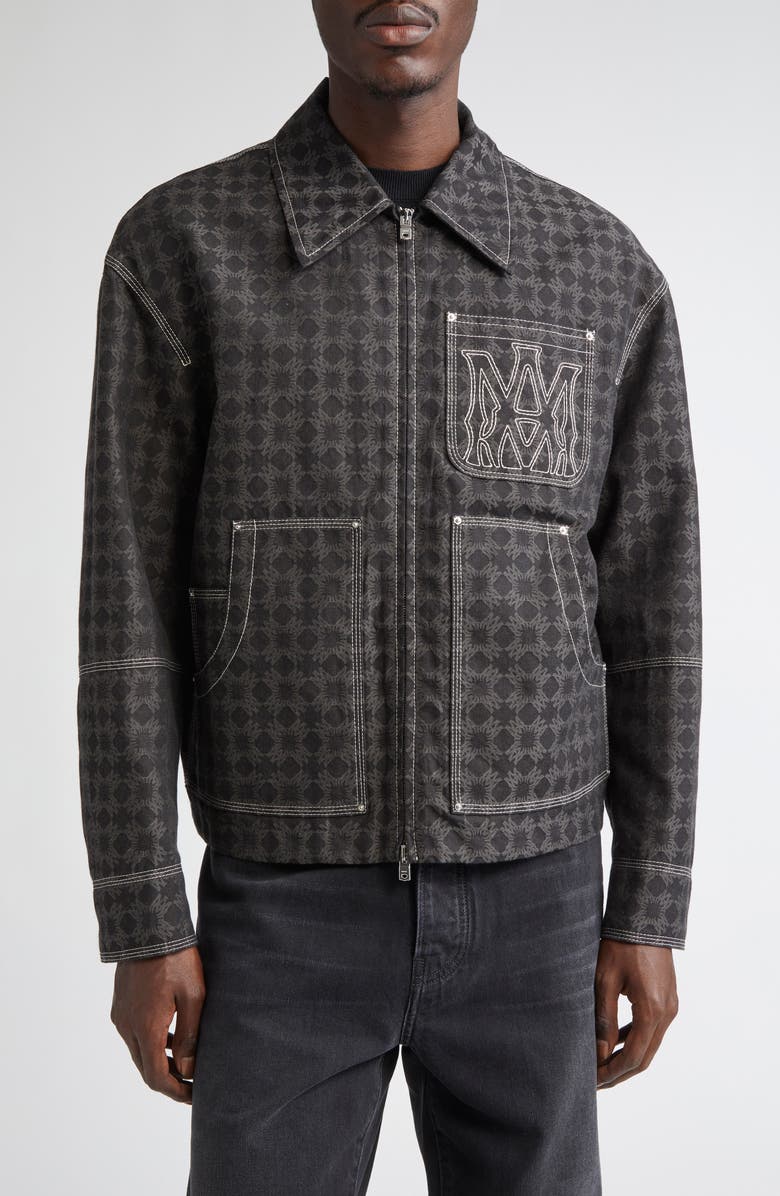 AMIRI MA Quad Work Jacket, Main, color, Black