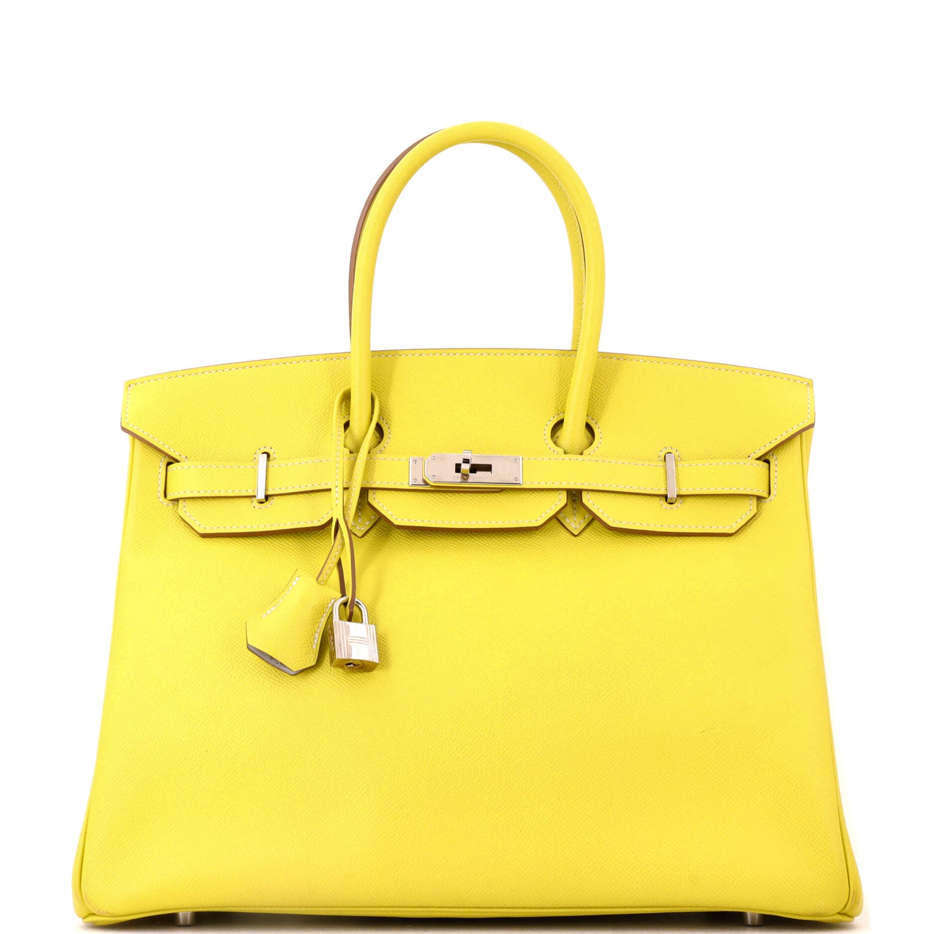 Candy Birkin Bag Epsom 35, Main, color, Yellow