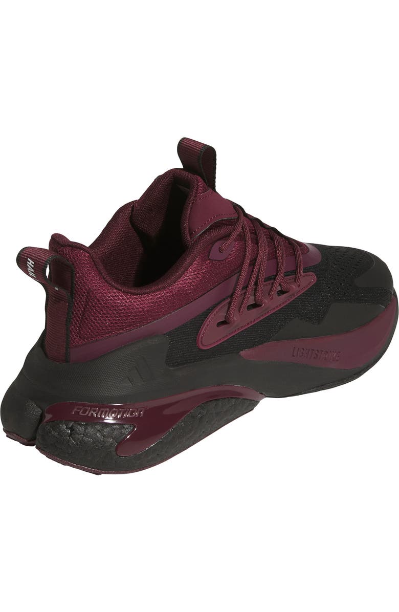 adidas Alphaboost v2 Team Colors Running Shoe, Alternate, color, Black/ Team Maroon 2/ White