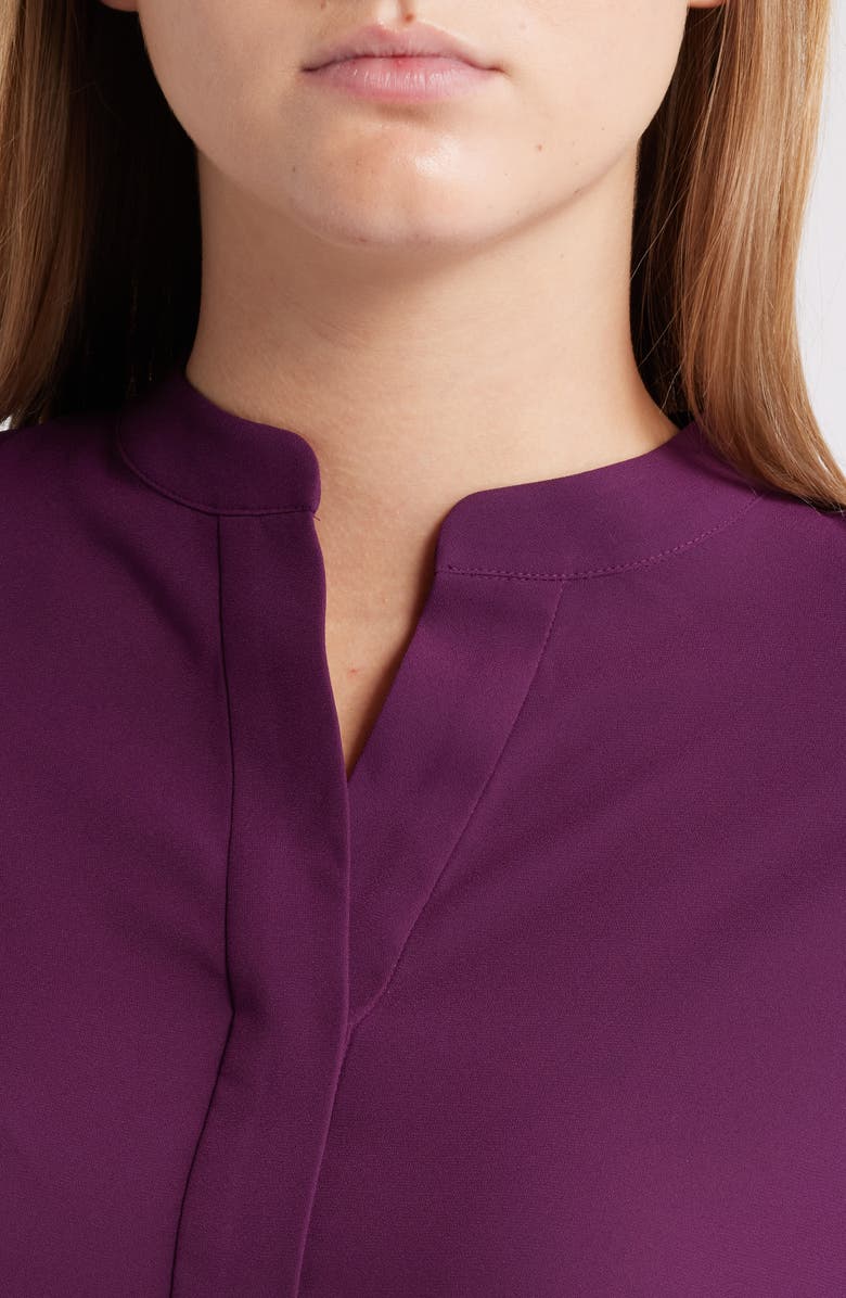 Anne Klein Long Sleeve Woven Tunic, Alternate, color,