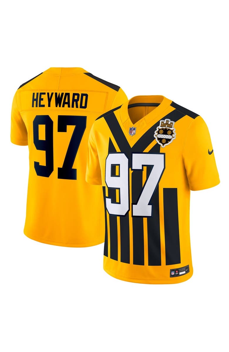 Nike Men's Nike Cameron Heyward Gold Pittsburgh Steelers Alternate Vapor F.U.S.E. Limited Jersey, Main, color, Gold