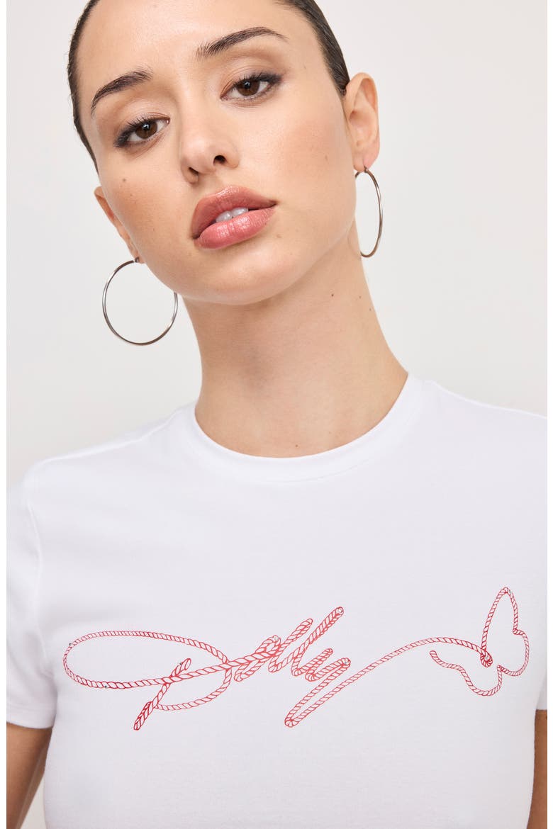 Dolly Signature Super Stretch Baby Tee, Alternate, color, WHITE001