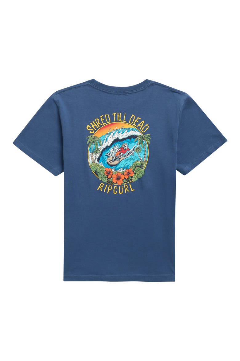 Kids' Shred 'til Dead Graphic T-Shirt, Alternate, color, LIGHT NAVY