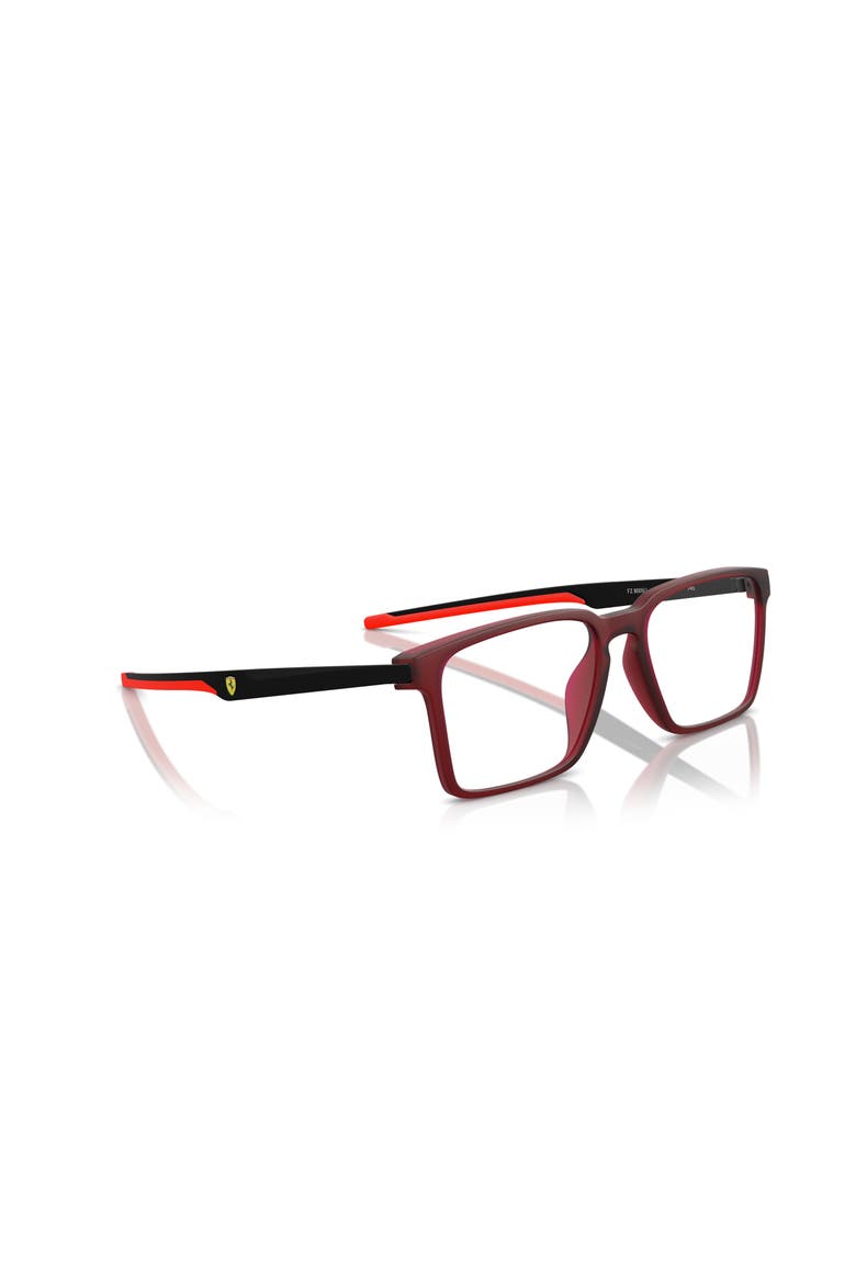 56mm Rectangle optical glasses, Alternate, color, Red