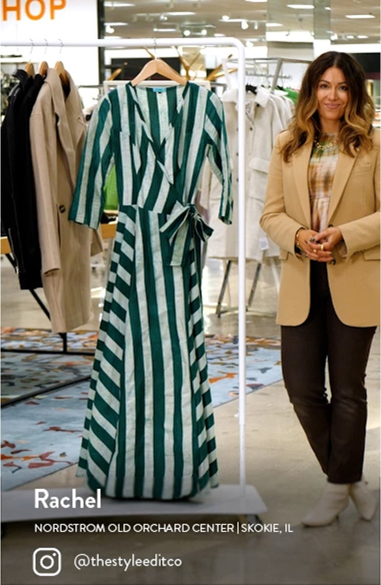 Stripe Wrap Dress, sales video thumbnail