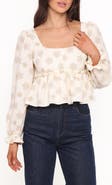 Petal & Pup Cielo Floral Peplum Top