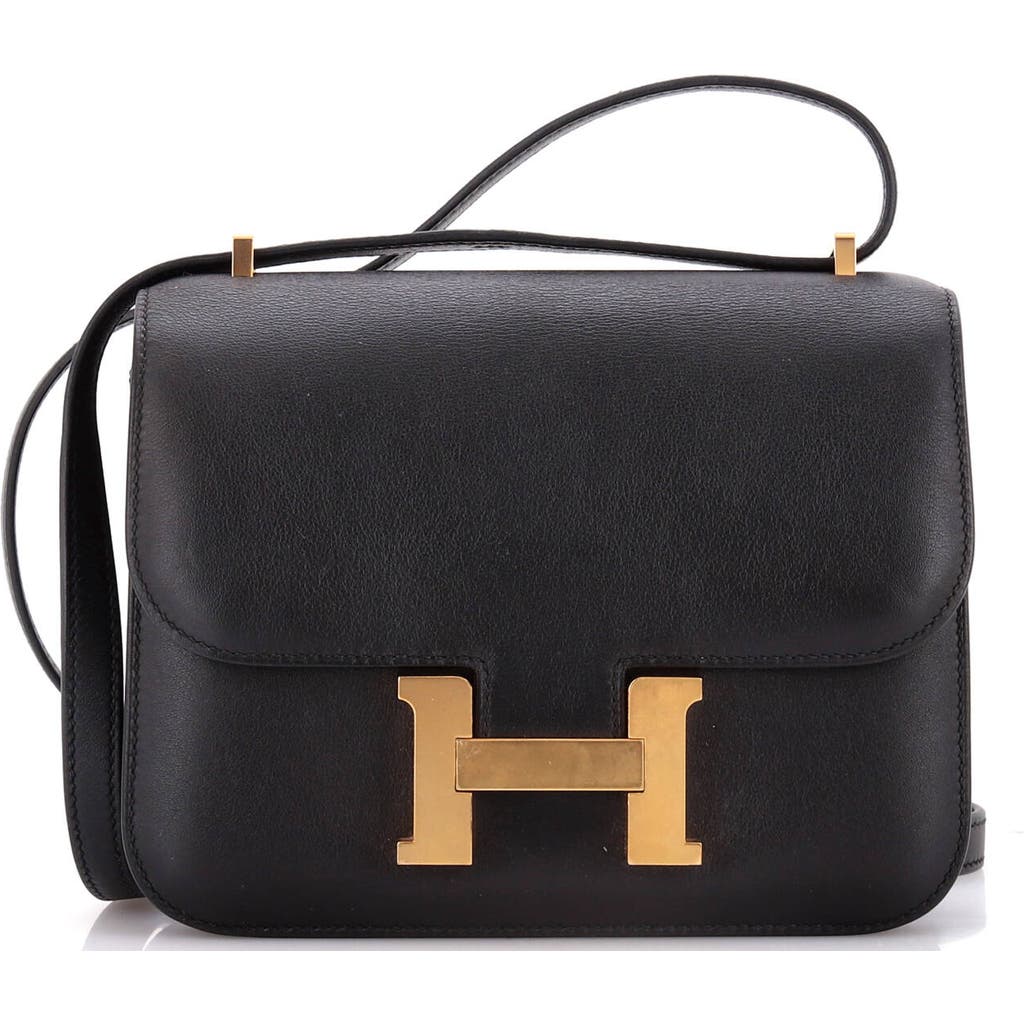 Pre-owned Hermes Hermes Constance Bag Swift 18 In Black