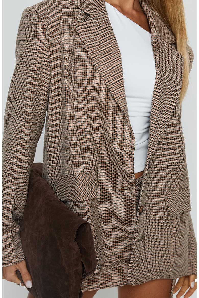 Deane Check Blazer, Alternate, color, BROWN CHECK