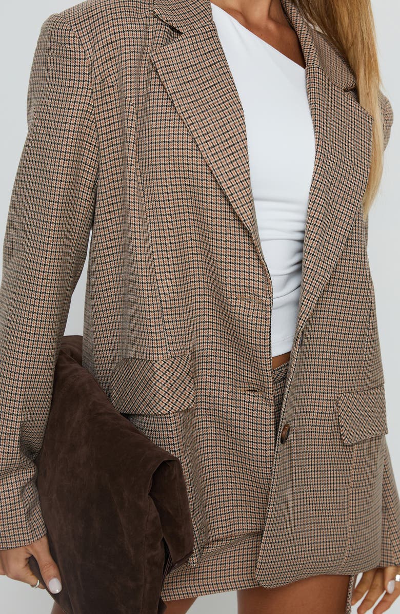 Princess Polly Deane Check Blazer, Alternate, color, 