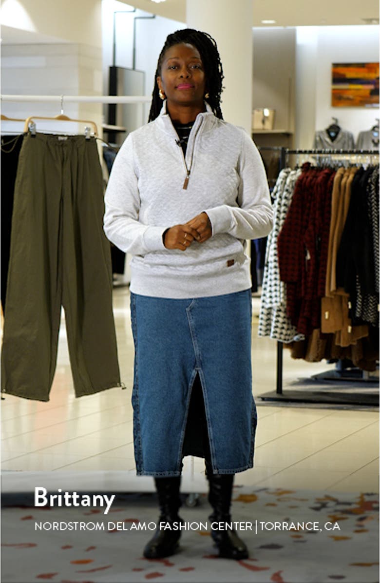 Quilted Quarter Zip Pullover, sales video thumbnail