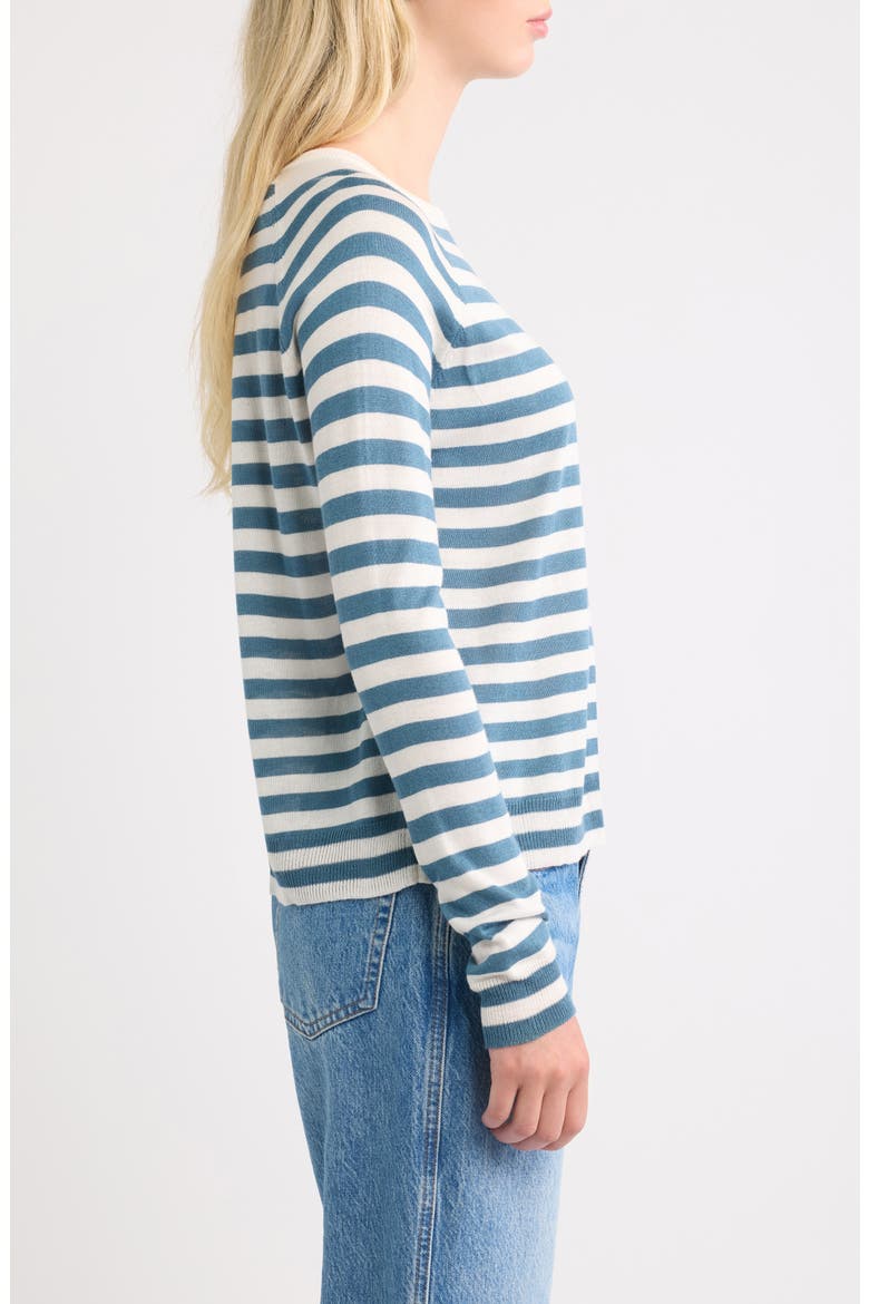 Stripe Sweater, Alternate, color, BLUE