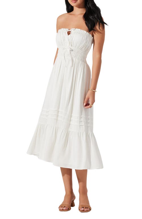 Astr The Label Aubrie Strapless Midi Sundress