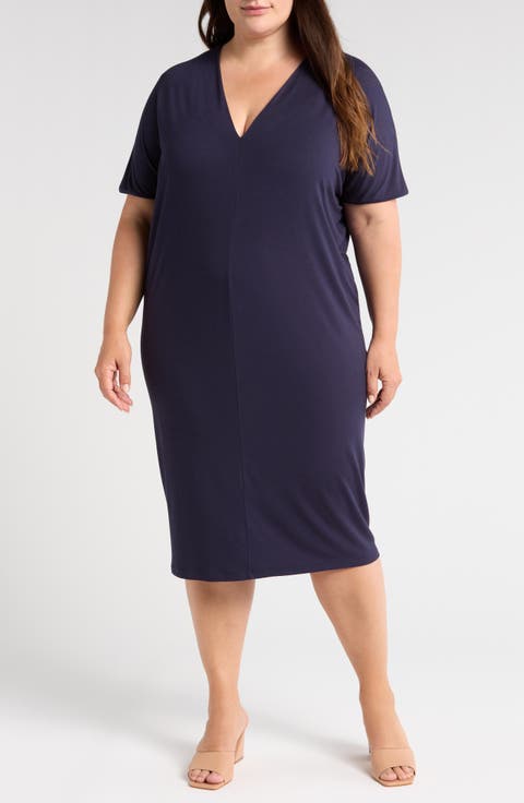Teresa Jersey Shift Dress (Plus)