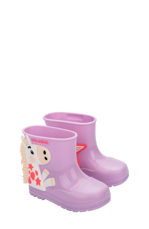 Mini Melissa Welly Wonderland Boot In Purple
