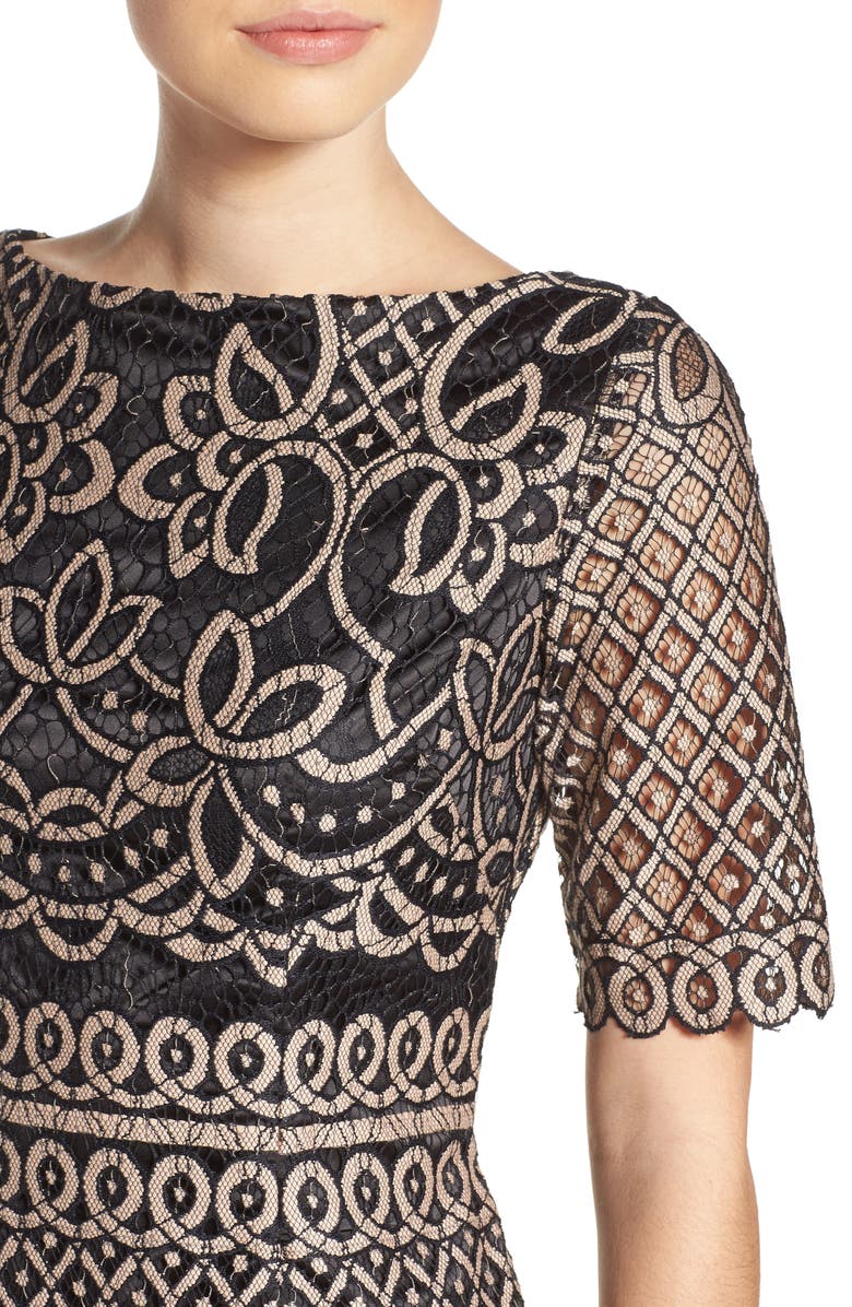 Eliza J Lace Sheath Dress, Alternate, color,