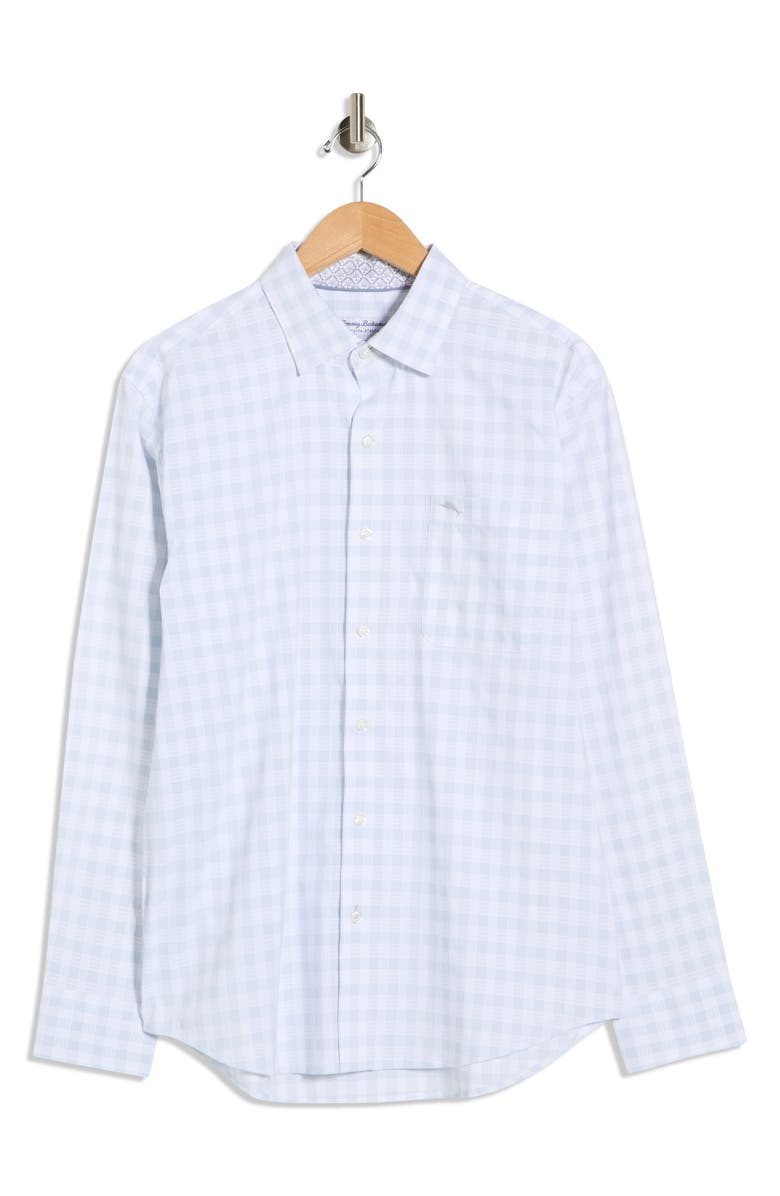 Tommy Bahama Sarasota Stretch Nuevo Check Button-Up Shirt, Main, color, 