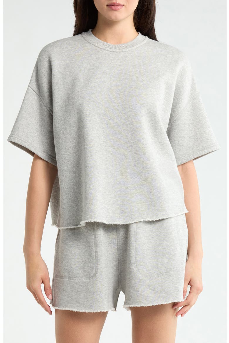 Silksweats Reversible Top, Main, color, NAPPING DOVE HEATHER