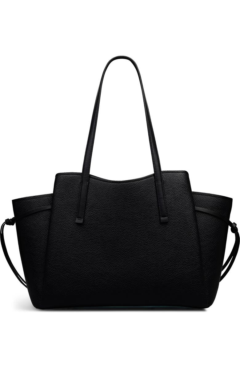 Radley Blake Gardens Large Leather Satchel, Alternate, color, Black