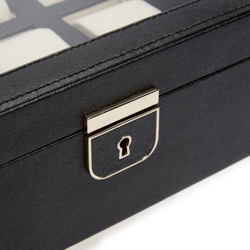 Wolf Palermo 6 Pc Watch Box In Black