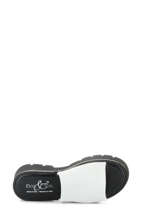 Bos. & Co. Counsil Platform Slide Sandal In Silk