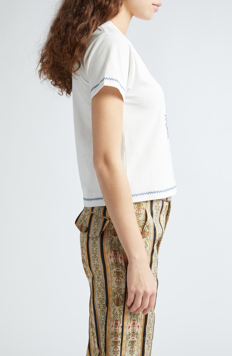 Bode Embroidered Heron T-Shirt, Alternate, color,