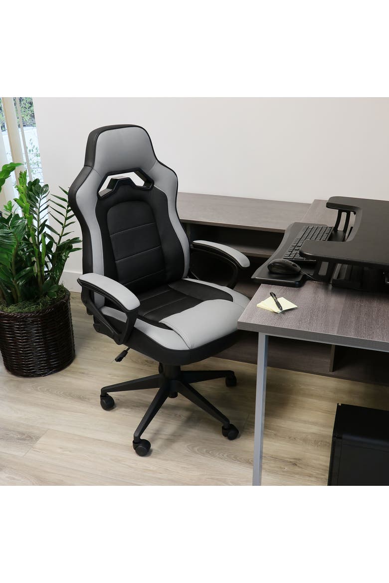 High Back Adjustable Office Chair, Alternate, color, Gray