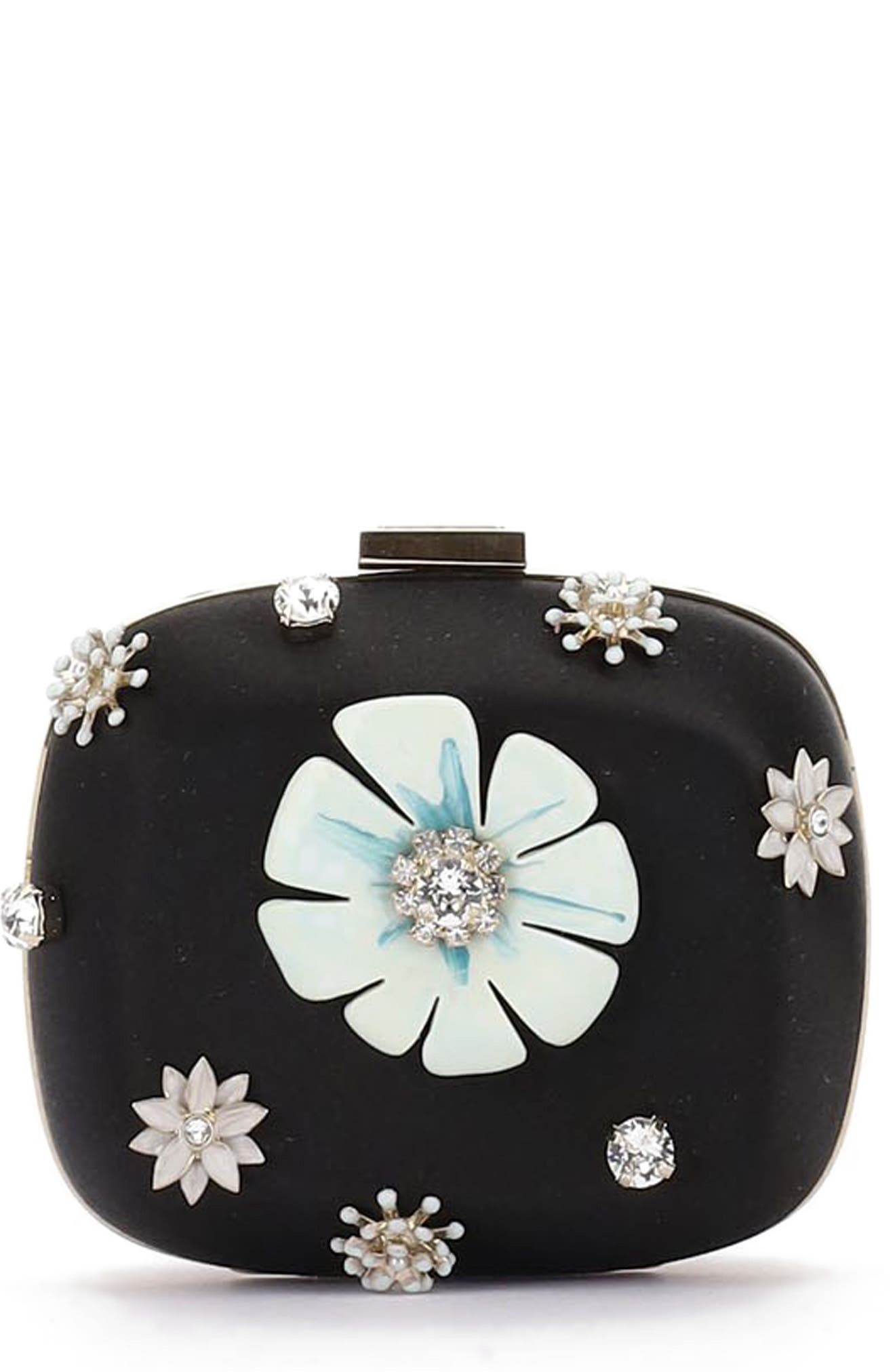 Roger Vivier Micro Blossom Boite de Nuit Clutch, Main, color, 