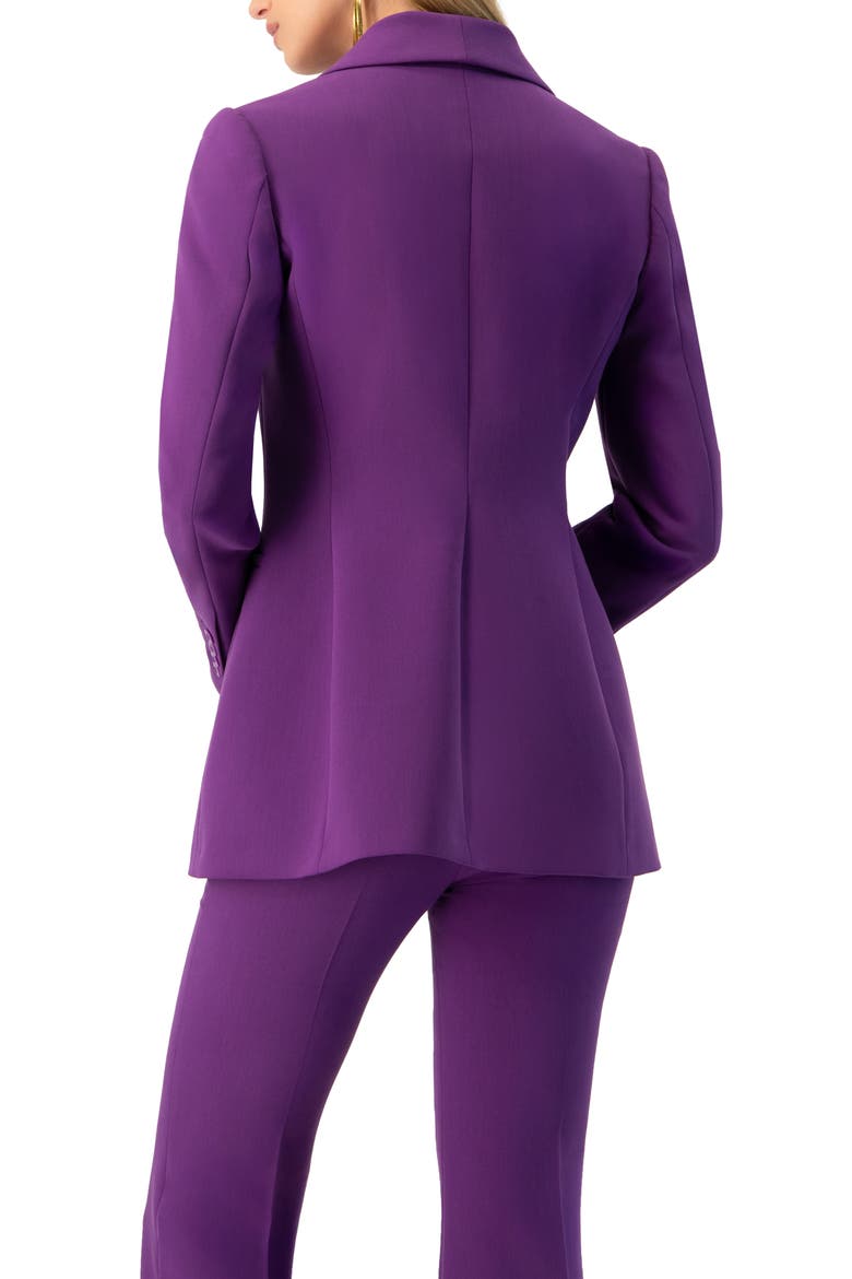 Shwal Collar Single-Breasted Blazer, Alternate, color, Purple