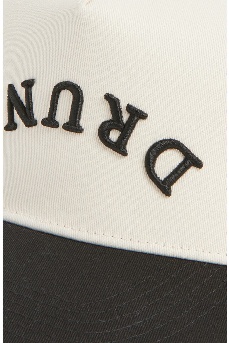 Drunk Canvas Snapback Baseball Cap, Alternate, color, BLACK