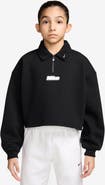 Nike Kids' Studio Fleece Quarter Zip Pullover