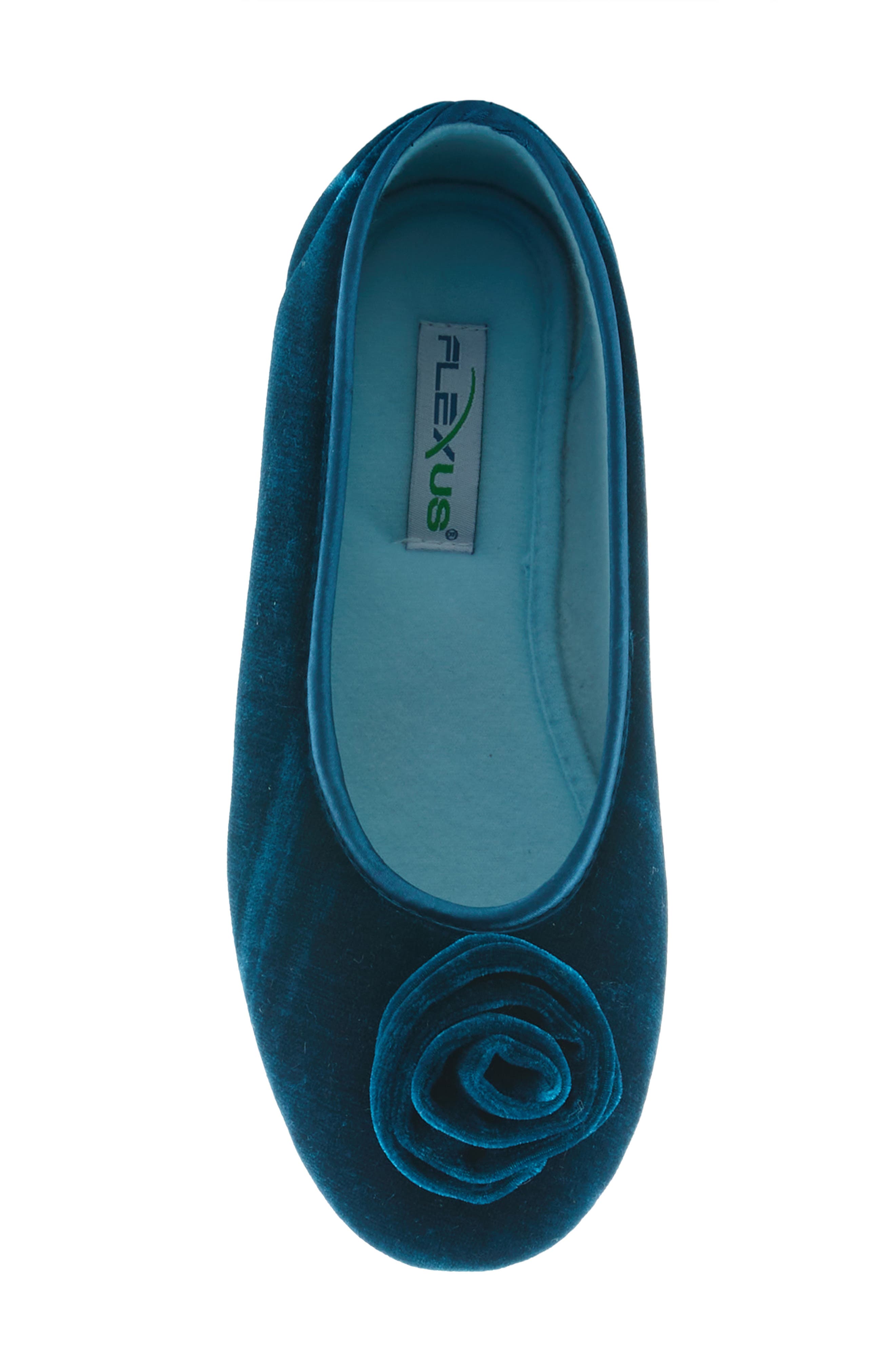 Flexus by Spring Step Roseloud Velvet Slipper, Alternate, color, 