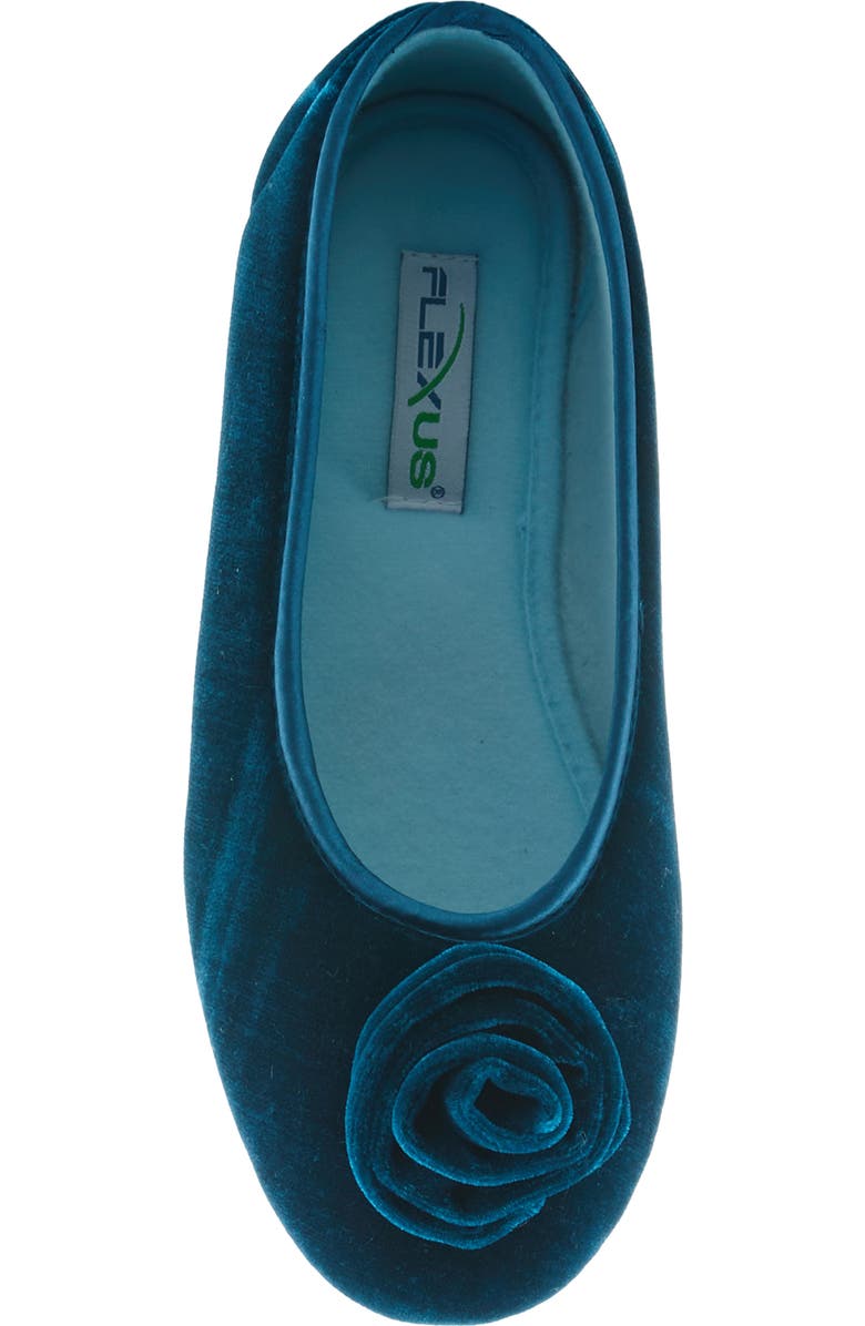 Flexus by Spring Step Roseloud Velvet Slipper, Alternate, color,