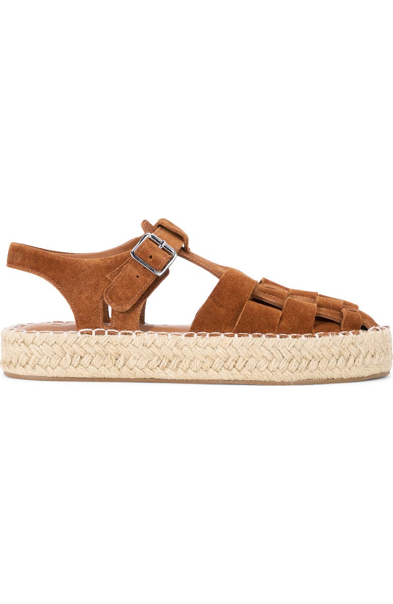 STAUD Hemingway Fisherman Espadrille Sandal, Alternate, color, Tabac