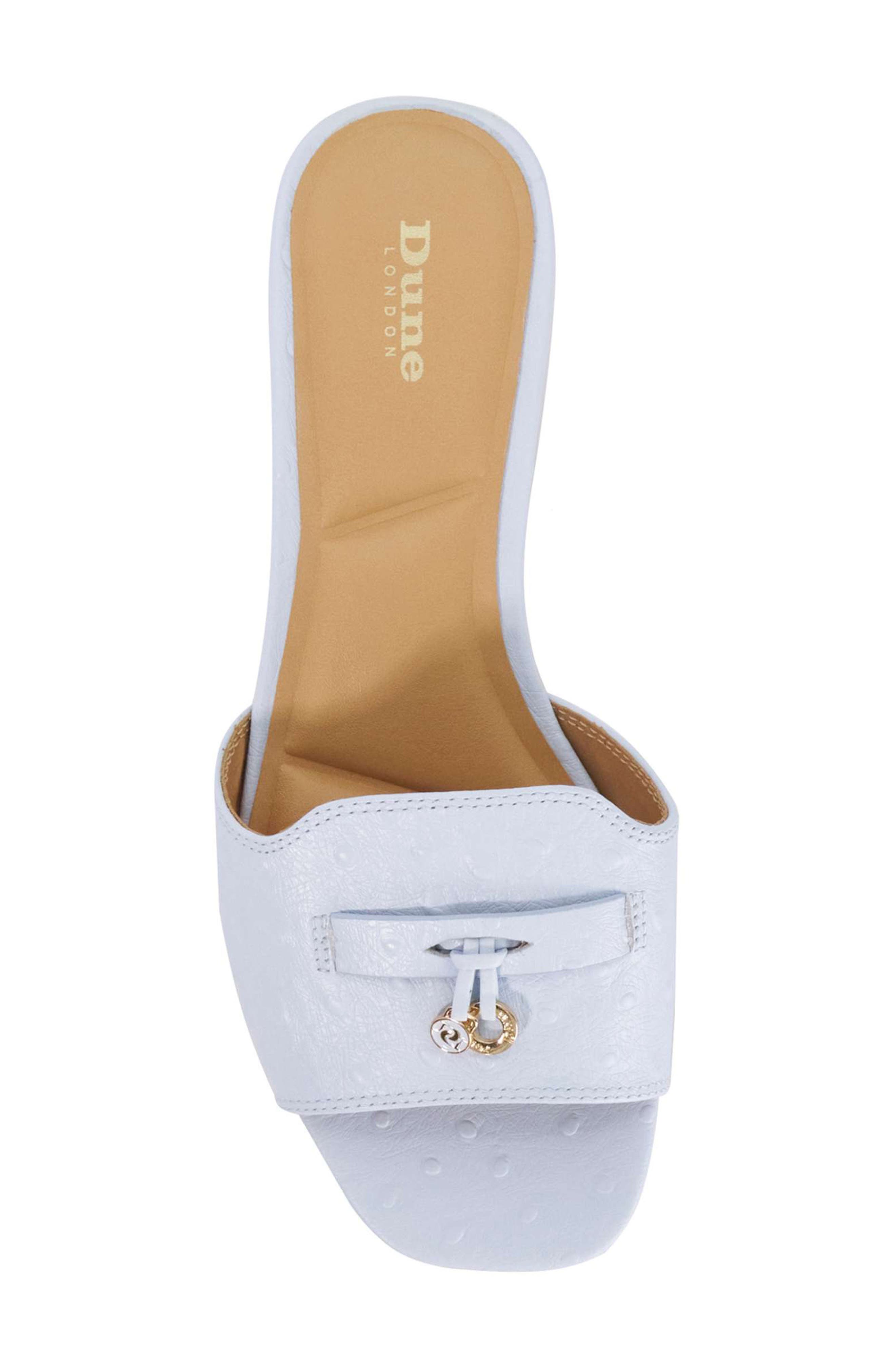 Dune London Lindo Slide Sandal, Alternate, color, Pale Blue