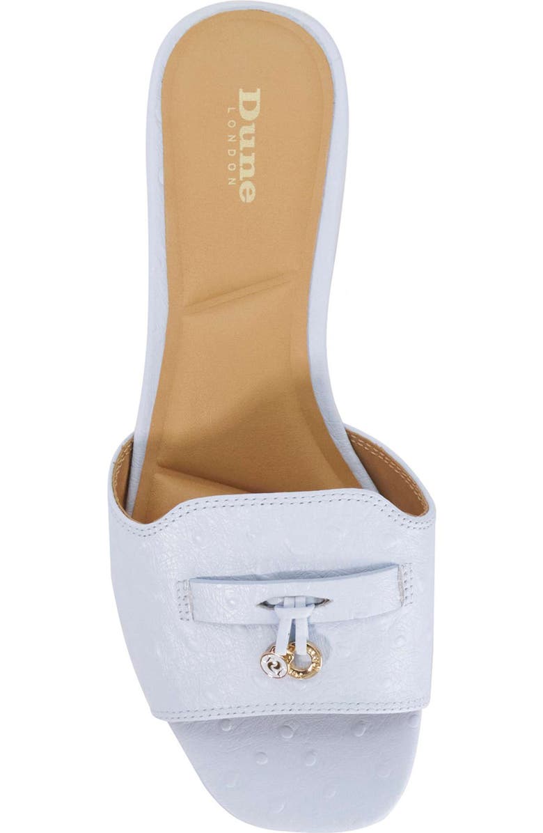 Dune London Lindo Slide Sandal, Alternate, color, Pale Blue