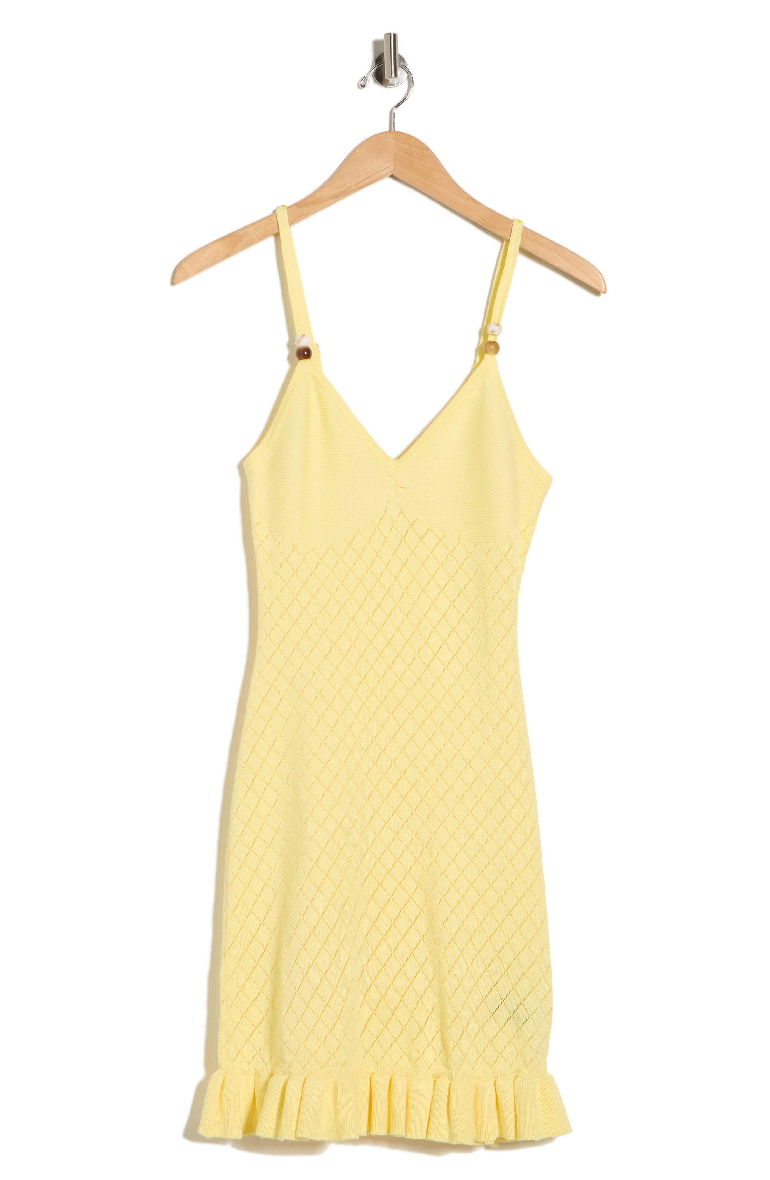 Madden Girl Ruffle Hem Sweater Dress