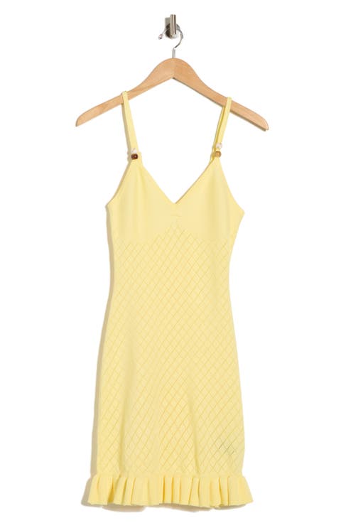 Ruffle Hem Sweater Dress