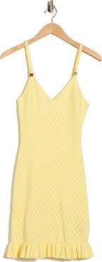 Madden Girl Ruffle Hem Sweater Dress