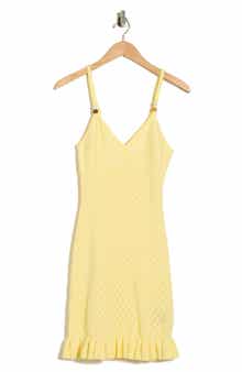 Madden Girl Ruffle Hem Sweater Dress