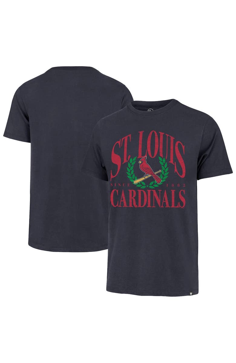 '47 Men's '47 Navy St. Louis Cardinals Pitchout Franklin T-Shirt, Main, color,