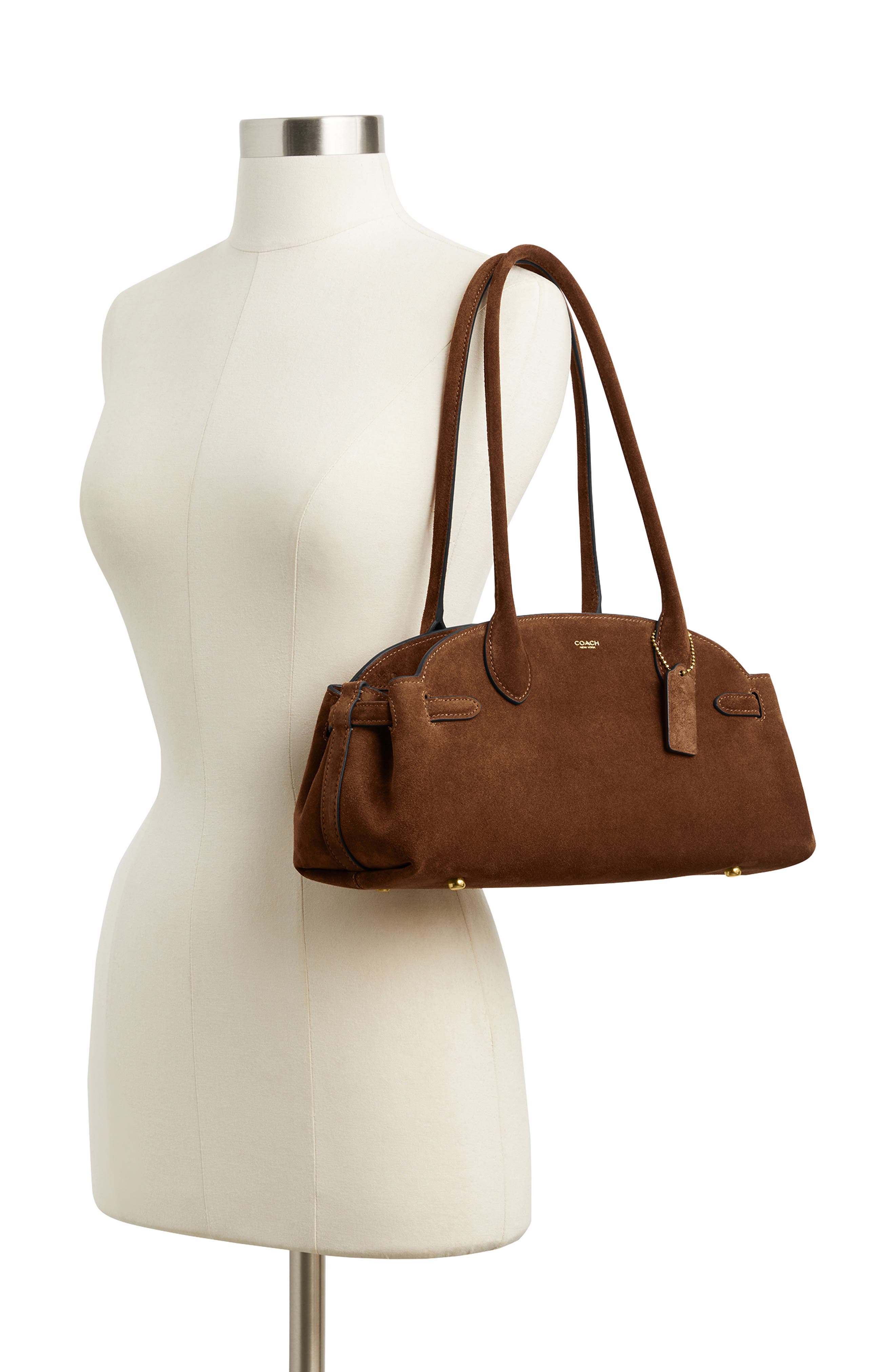 Empire 34 Leather Carryall Bag, Alternate, color, B4/WARM BROWN